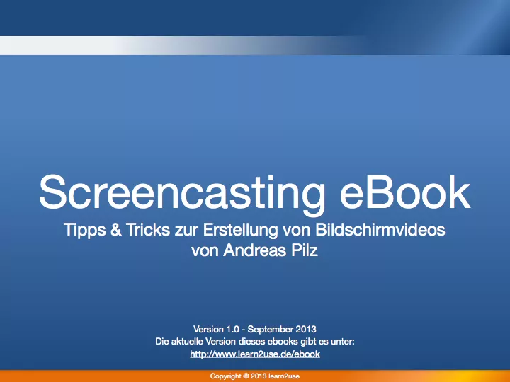 Screencasting ebook