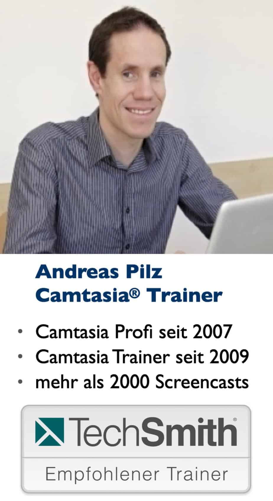 Andreas Pilz Camtasia Trainer